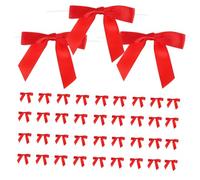 PartyKindom 50 Piezas Unidades Lazos Mini de Poliéster Elegantes para Manualidades y Decoración de Bodas Cintas Preanudadas Ajustables para Regalos Arreglos y Proyectos DIY