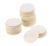 PartyKindom 50piezas Discos Limpiadores Desmaquillantes De Unidades Esponjas Exfoliantes De Lufa Para Cuidado Facial y Desmaquillado Reutilizables Para Limpieza Diaria Piel