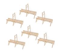 PartyKindom 6 Juegos Kit DIY de Puentes Atirantados de Madera Hechos Mano Proyecto Stem para Juguete Educativo de Ciencia para Desarrollo Creativo y Trabajo Equipo Familiar