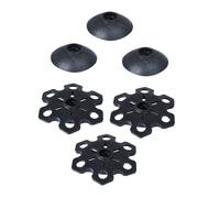 PartyKindom 6 Piezas Cestas de Bastones de Trekking con Accesorios Antideslizantes para Senderismo Soporte de Caucho para Caminatas Terreno Resbaladizo y Empinados