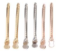 PartyKindom 6 Piezas Pinzas De Pelo Metálicas Para Rastas Uso En Salón Material Metal