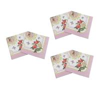 PartyKindom 60 Hojas decoración fiesta servilletas servilleta desechable para fiesta toalla de papel de lunares de papel flores y plantas