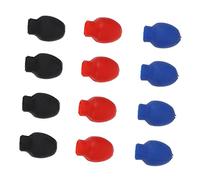 PartyKindom 6pares Parche de Baqueta de Goma para Practicar Cubiertas de Goma para Puntas de Baquetas de Batería Amortiguadores de Punta de Repuesto para Practicar Silenciosamente Interiores