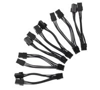 PartyKindom 6piezas Cable Adaptador De Tarjeta Gráfica Pcie Dual Unidades para Gpu Cable De Extensión para Computadora De Alimentación para Tarjeta Gráfica