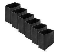 PartyKindom 6Piezas Cubiertas de Pies de Escalera de Almohadillas Antideslizantes para Escaleras Plegables Accesorios de Protección de Seguridad para Hogar para Escaleras