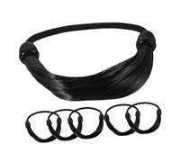 PartyKindom 6piezas Diadema Trenzada Natural para Mujer Coleteros Invisibles Flexibles Pelo Accesorios de Moda para Llevar Cualquier Ocasión