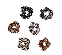 PartyKindom 6piezas Elásticos Para Pelo Con Estampado Floral Vintage Lazos Para Coletas Suaves y Resistentes Para Niñas y Mujeres Accesorios De Moda Para Fiesta y Uso Diario