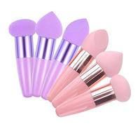 PartyKindom 6Piezas Maquillaje Portátiles con Aplicadores de Esponja y Húmedo Accesorios de Maquillaje y Polvo