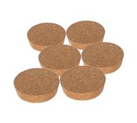PartyKindom 6piezas Tapas De Corcho Naturales para Frascos Tapones De Madera Blanda Herméticos y Decorativos