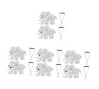 PartyKindom 8piezas Clip Difusor De Para Auto Decoración De Elefante Brillante Para Salida De Aire Accesorios De Interior Para Mujeres Ventilación Cristales
