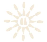 PartyKindom Accesorios para Estudiantes de Arte 40 Piezas Cabezales de Esponja para Bocetos Almohadillas de Algodón, Herramienta de Dibujo para Limpieza y Difuminado