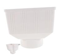 PartyKindom Adaptador de Bajante PVC para Canaletas con Embudo Desviador de Agua Lluvia Sistema de Recolección y Fácil Instalación para Desagüe Doméstico