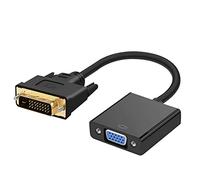 PartyKindom Adaptador Dvi Vga Conector Dvi-d Vga Femenino para TV y Computadora Transmisión De Señal Estable Alimentación