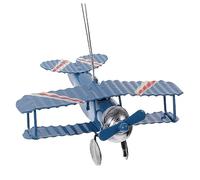 PartyKindom Adorno para Tarta De Avión Azul De Hierro, Decoración Retro para Pasteles, Modelo De Avión para Fiestas Infantiles y Cumpleaños, Adorno Mini para Escritorio, Decoración De Pastel Único