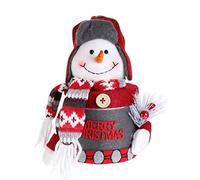 PartyKindom Adornos de Caja de Manzana Caja de Obsequio de Navidad Diseño de Muñeco para Muñecas de Navidad para Decoración de Mesa