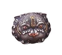 PartyKindom Anillo Pi Yao Vintage Gótico De Cobre Para Hombres y Mujeres, Anillo Chino De Riqueza y Salud, Accesorio Étnico De Joyería Punk, Talla 12, Símbolo De Protección y Buena Fortuna