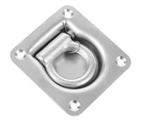 PartyKindom Anillo y Conveniente en D Galvanizado de Amarre de Acero al Carbono Punto de Anclaje Resistente para Camiones y Barcos para Cuerdas y Cadenas