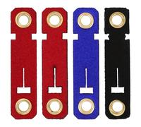 PartyKindom Anillos Pies de Loro Apertura Fácil, Material Sintético, 4 Juegos Reutilizables para Identificación y Protección Cría y Vuelo de Aves