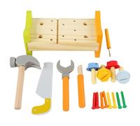 PartyKindom Banco de Herramientas de Madera para Martillo de Juguete Educativo de y Golpeo para Bebés Kit Seguro para Desarrollo Cognitivo