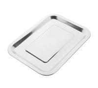 PartyKindom Bandeja Inoxidable Horno y Barbacoa Multifuncional y Resistente para Asar Servir y Almacenar Alimentos Cocina y Exterior