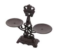PartyKindom Báscula Decorativa Libra de Hierro Negra, Adorno de Balanza Estilo Vintage Retro, Decoración y Almacenamiento para Mesa de Oficina, Abogados y Profesionales, Centro de Mesa