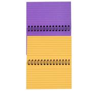 PartyKindom Blocs de Notas Pequeños de Papel Encuadernación en Espiral y Diseño Creativo, 2 Piezas Ideales para Estudiantes y Oficina, Práctico Cuaderno de Bolsillo Pestañas
