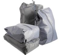 PartyKindom Bolsa de Zapatos para Viaje de Gran Capacidad de Poliéster Cremallera Pack de 4 Unidades Organizador Portátil Adecuado para Equipaje y Viajes