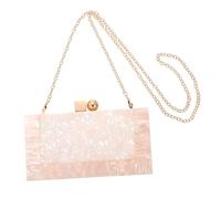 PartyKindom Bolso de Acrílico de Diseño Forma de Concha para Mujer Bolso de de Mano y Bandolera Casual para Fiesta y