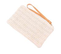 PartyKindom Bolso de Mano con para Mujer Bolso de Playa de Rafia Grande Cartera de Verano para Monedas y Móvil y Duradero para Vacaciones y Diario