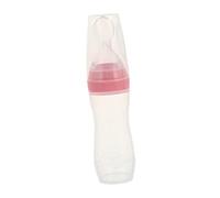 PartyKindom Botella Dispensadora de Alimentos para Bebés con Alimentador Exprimible Cuchara Suave para Cereales y Purés Diseño Seguro para Transición de Alimentación Infantil