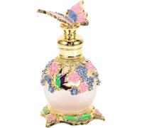 PartyKindom Botella Vacía de Perfume de 15ml Aleación Brillante y Diseño Único para Almacenamiento y Envasado de Esencias Hogar