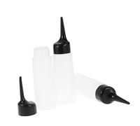 PartyKindom Botellas Para Tinte y Champú De Plástico Blando, Pack De 2 Boquilla Inclinada, Ideales Para Aplicación De Tintes, Acondicionadores y Productos Capilares En Salones y Hogar