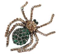 PartyKindom Broche Vintage de Insecto de Aleación Verde para Adorno de Ropa y Bufandas, Accesorio Elegante y Resistente para Halloween