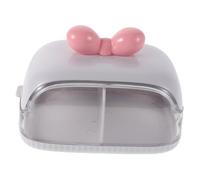 PartyKindom caja de almacenamiento de huevos de belleza estante de almacenamiento de esponja stand de esponja de maquillaje organizador de maquillaje titular bosque el plastico blanco