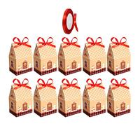 PartyKindom Cajas de Dulces para Envolver Postres Caseros Cajas de Obsequio de Navidad Temática Navideña para Dulces de Navidad Varios estilos