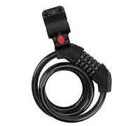 PartyKindom Candado para Bicicleta de Cable Antirrobo con Combinación de Dígitos Resistente la Corrosión con Soporte para Cuadro Fácil de Transportar y Proteger Bici