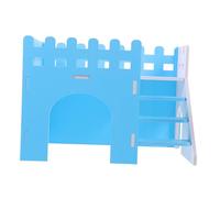 PartyKindom Casa De Madera De Dos Plantas para Hámster Villa con Escondite Decorativo para Hámsteres y Ratas Jaula