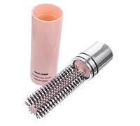 PartyKindom Cepillo Para Peinar Pelo Rizado Cepillo Redondo De Plástico Diseño Telescópico Para Masaje y Desenredado En Mujeres