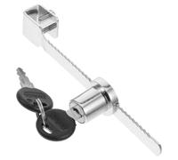 PartyKindom Cerradura con Cilindro de 20 Mm de Acero Inoxidable Cierre Seguro y Prevención de para Puerta Corrediza de para Refrigeradores en Supermercados y Restaurantes