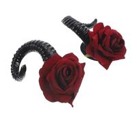 PartyKindom Clip Horns Lolita Gothic Sheep Horns Hair Clips With Barrette For Halloween Cosplay Party And Photo Shoot Accessories