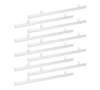PartyKindom Clip para Colgar Carteles Transparente de PVC 20 Piezas 30 Cm, Riel para Pósteres y Mapas para Hogar y Oficina, Montaje en Pared o Techo