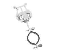 PartyKindom Clip Para Partituras De Metal Para Clarinete y Oboe, Soporte Portátil Compacto y Resistente, Accesorio Esencial Para Bandas De Marcha y Músicos Profesionales, Color Plateado