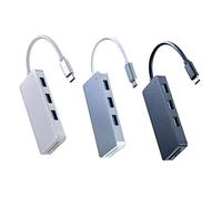 PartyKindom Conector USB c Ethernet Concentrador Tipo c con 3 Puertos Micro Diseño Ligero y Portátil