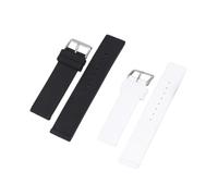 PartyKindom Correa De Silicona Para Reloj 24mm Para Mujer y Niña Correa Repuesto Resistente Al Agua Suave Negra y Blanca 2 Piezas Ideales Para Uso Diario y Deportivos