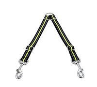 PartyKindom Correa Reflectante para Perros con Doble Cabeza y Resistente Cuerda de Tracción para Cachorros y Mascotas Accesorio Seguro y Duradero Color Verde