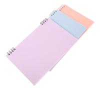 PartyKindom Cuaderno Espiral Alta Durabilidad y Diseño Simple 3 Piezas Tapa de Plástico para Estudiantes Adecuado para Notas Escolares y Oficina Diaria