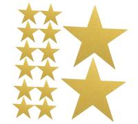 PartyKindom de Estrellas Doradas 24piezas Estrellas Doble Impresión Hechos Decoraciones para Fiestas para Bodas Decoración para Tablones de Anuncios
