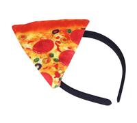 PartyKindom diadema de pizza forma aros de pelo de halloween Banda de cabello accesorios decoración de sombreros diademas de fiesta de cosplay de halloween tela de fieltro Naranja