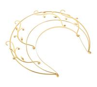 PartyKindom Diadema Dorada Vintage de Aleación para Mujer Elegante, Crea Peinados Impresionantes, Fácil de Llevar para Bodas y Uso Diario