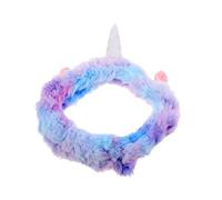 PartyKindom Diadema Facial Unicornio Kawaii para Mujer y Elástica Accesorio para Spa Lavado de Cara y Fiesta Diseño Colorido para Cumpleaños Temáticos